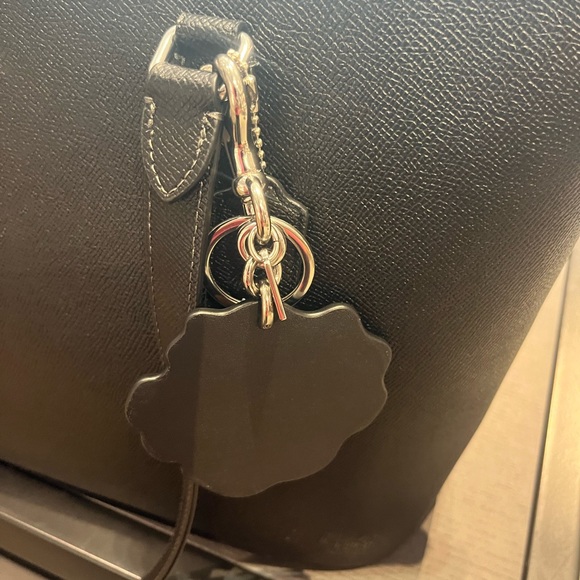 New Coach Purple Rose Bag Charm - Picture 3 of 3